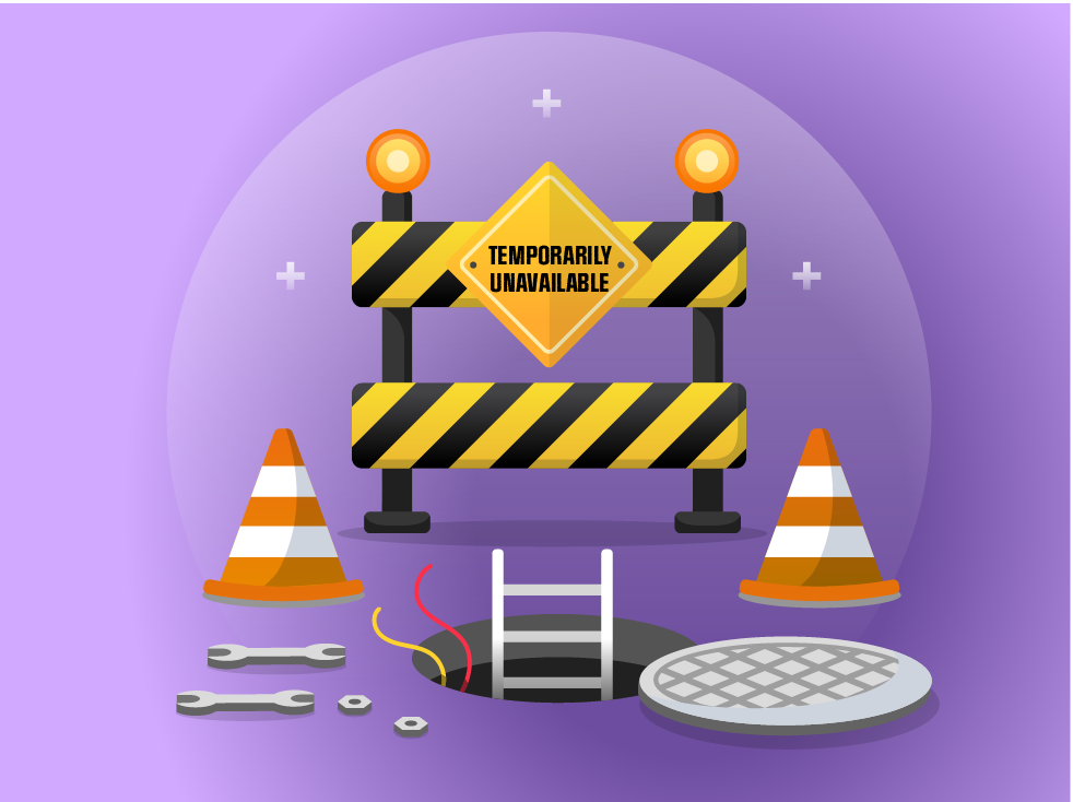 Graphic of a construction zone