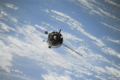 A satellite in space