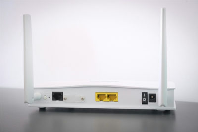 The back of a router