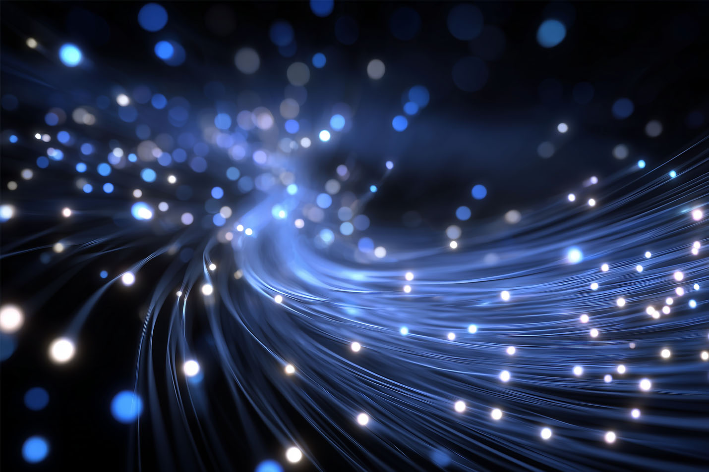 Ther inside of a fiber internet line