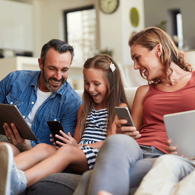 Family sharing internet experience