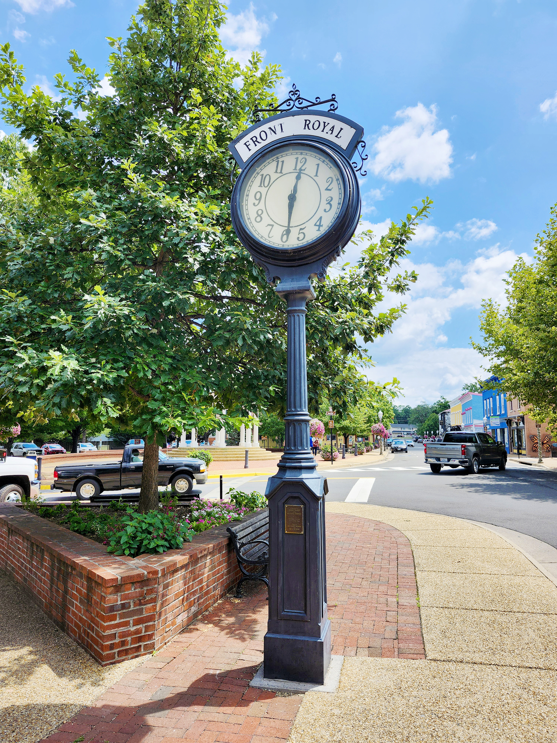 Clock on Sidewalk in Front Royal