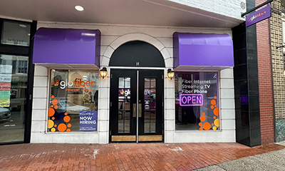 Downtown Frederick Glo Fiber Storefront